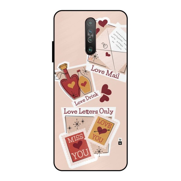 Love Language Metal Back Case for Poco X2