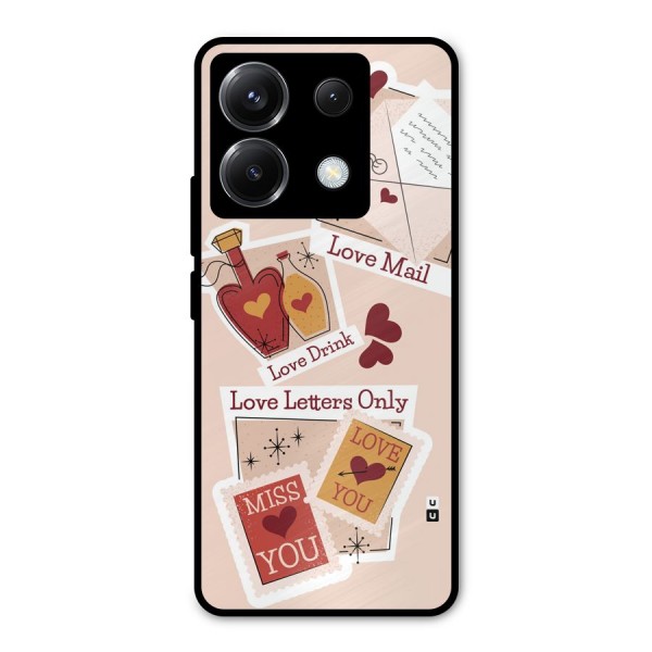 Love Language Metal Back Case for Poco X6