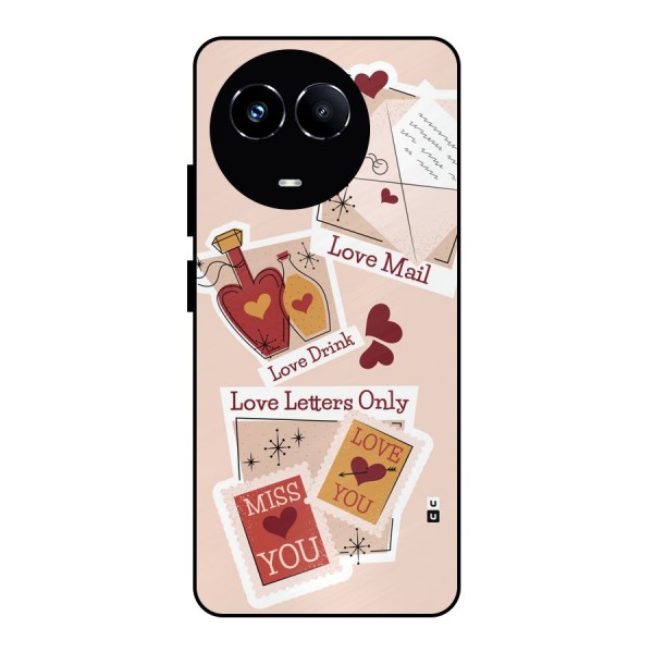 Love Language Metal Back Case for Realme 11X