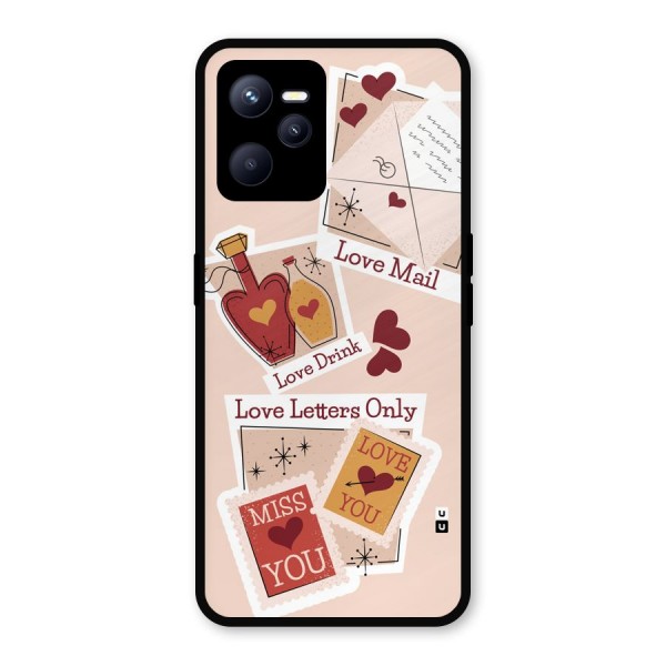 Love Language Metal Back Case for Realme C35