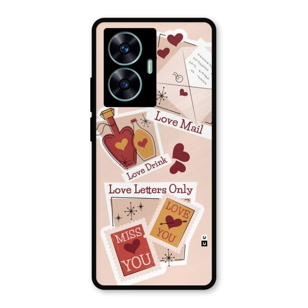 Love Language Metal Back Case for Realme C55