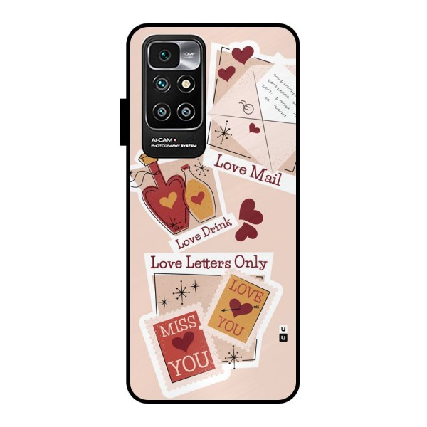 Love Language Metal Back Case for Redmi 10 Prime