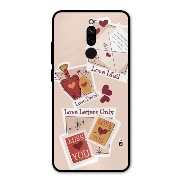 Love Language Metal Back Case for Redmi 8