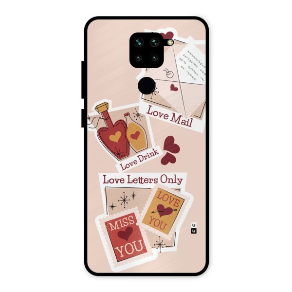 Love Language Metal Back Case for Redmi Note 9