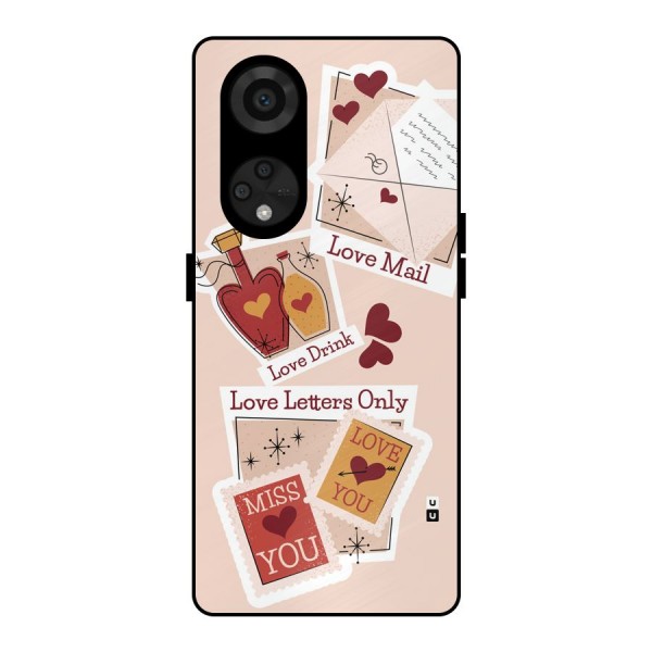 Love Language Metal Back Case for Reno8 T 5G