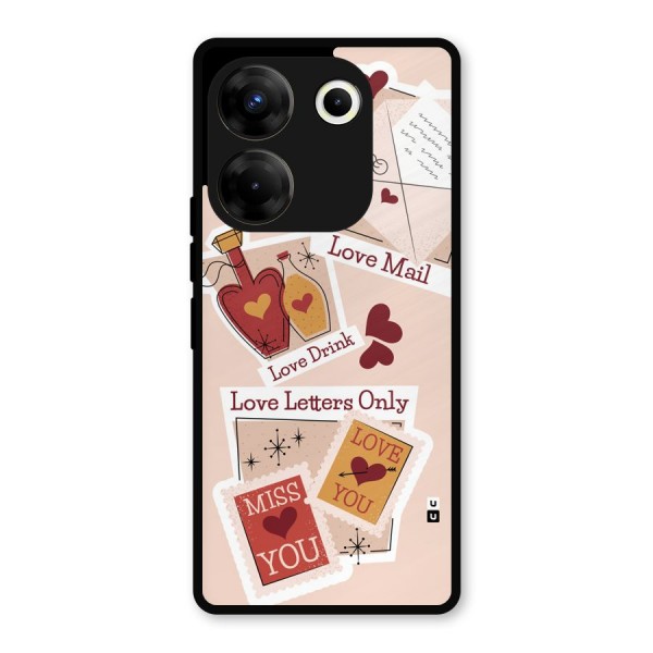 Love Language Metal Back Case for Tecno Camon 20