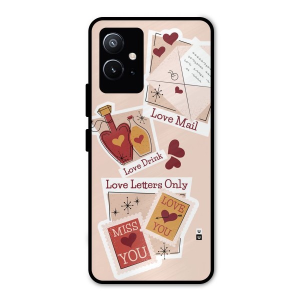 Love Language Metal Back Case for Vivo T1 5G