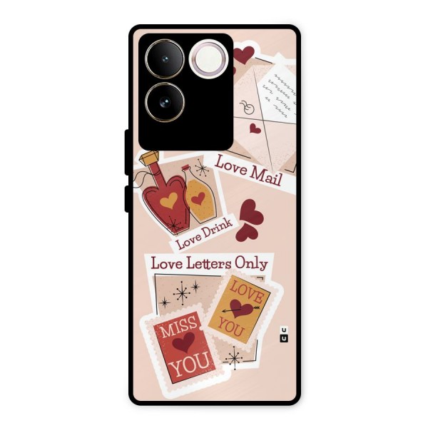 Love Language Metal Back Case for Vivo T2 Pro