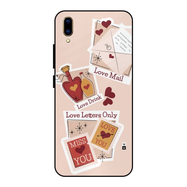 Love Language Metal Back Case for Vivo V11 Pro