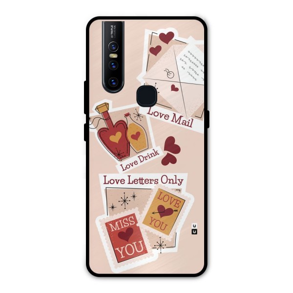 Love Language Metal Back Case for Vivo V15