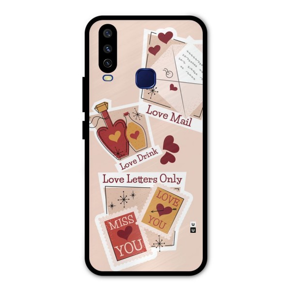 Love Language Metal Back Case for Vivo V17