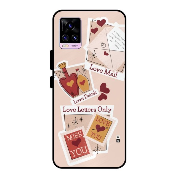 Love Language Metal Back Case for Vivo V20 Pro