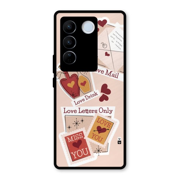 Love Language Metal Back Case for Vivo V27