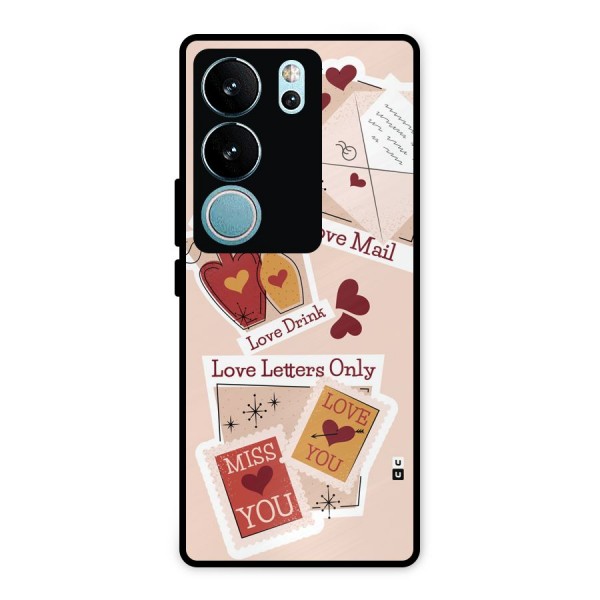 Love Language Metal Back Case for Vivo V29 Pro