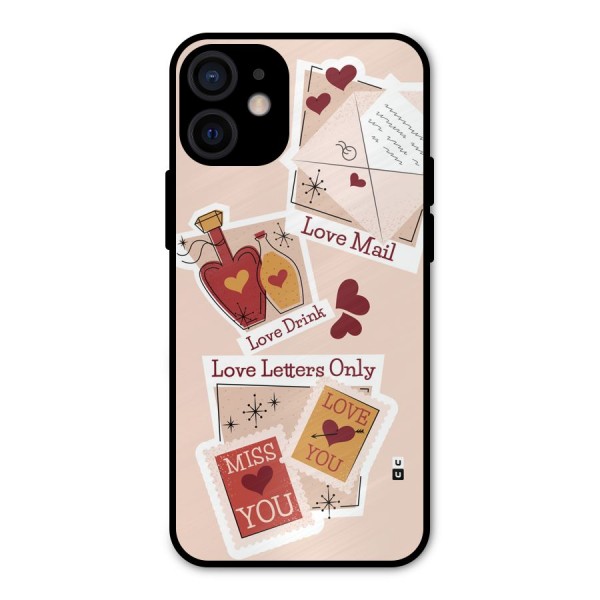 Love Language Metal Back Case for iPhone 12 Mini