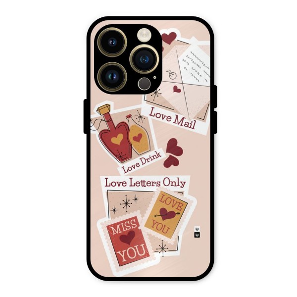 Love Language Metal Back Case for iPhone 14 Pro