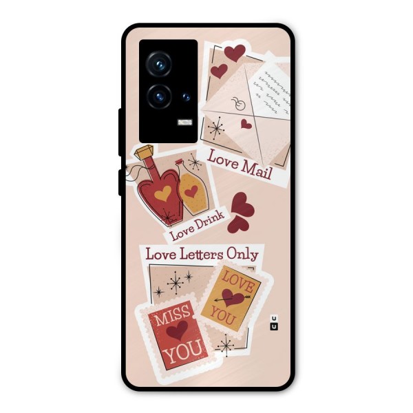 Love Language Metal Back Case for iQOO 9 5G