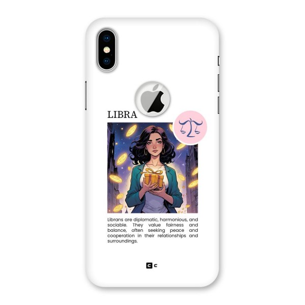 Love Libra Back Case for iPhone XS Logo Cut