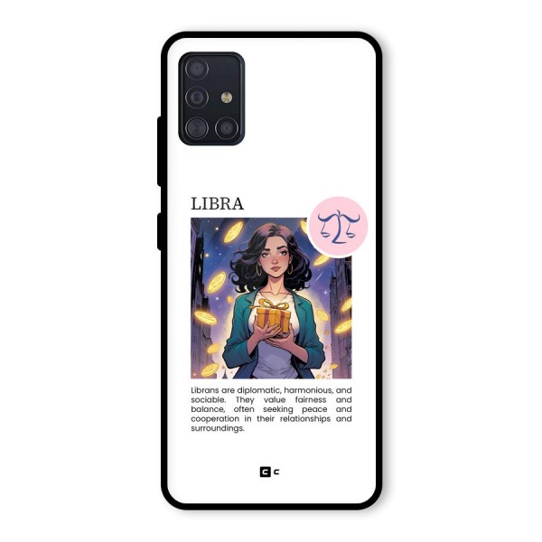 Love Libra Glass Back Case for Galaxy A51