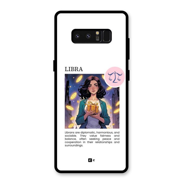 Love Libra Glass Back Case for Galaxy Note 8