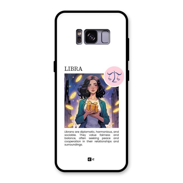 Love Libra Glass Back Case for Galaxy S8