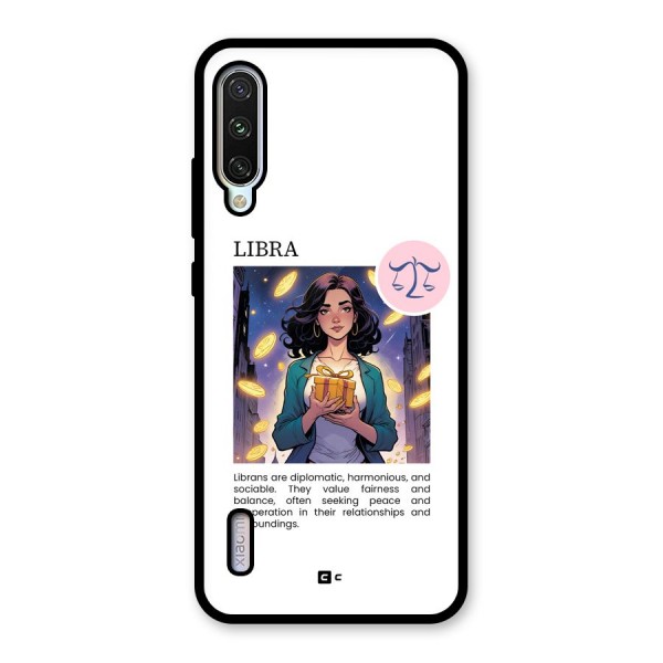 Love Libra Glass Back Case for Mi A3