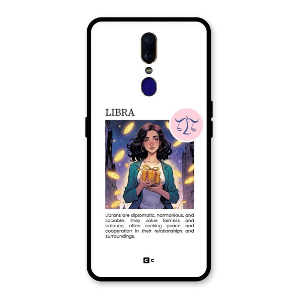 Love Libra Glass Back Case for Oppo F11