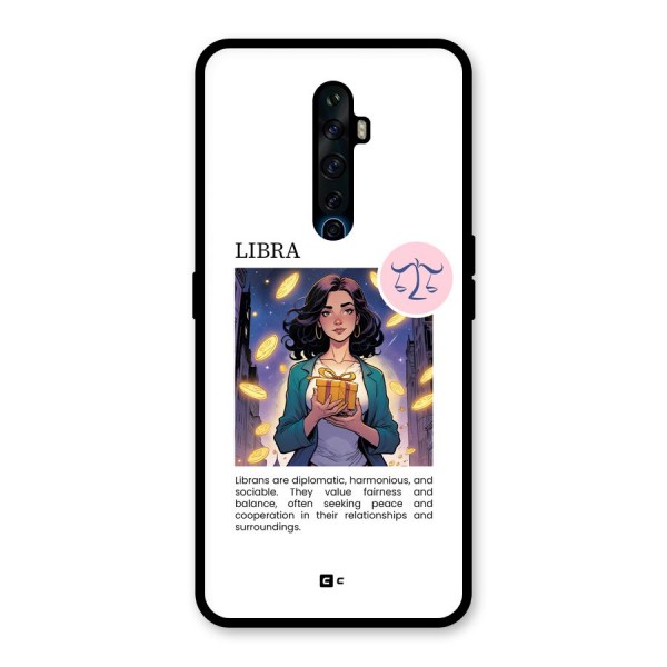 Love Libra Glass Back Case for Oppo Reno2 F