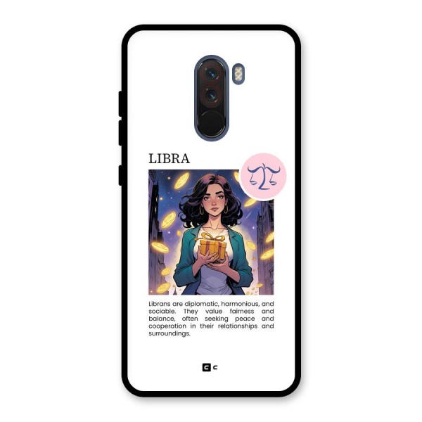 Love Libra Glass Back Case for Poco F1