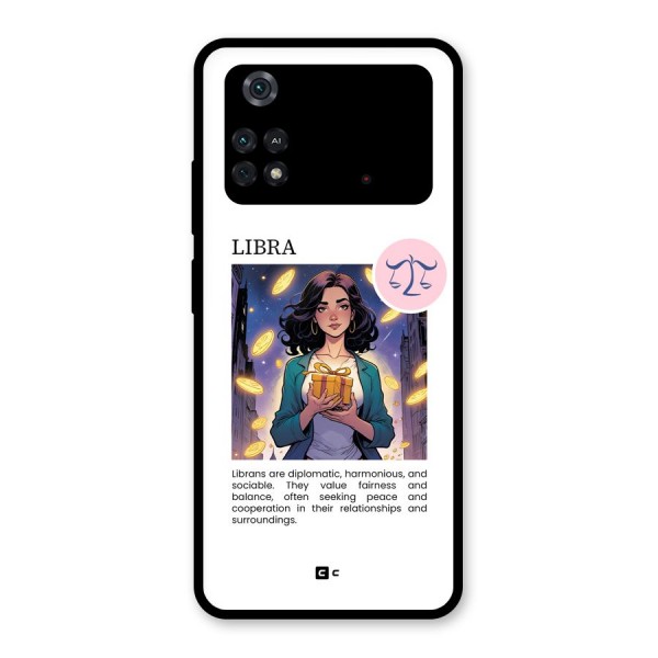 Love Libra Glass Back Case for Poco M4 Pro 4G