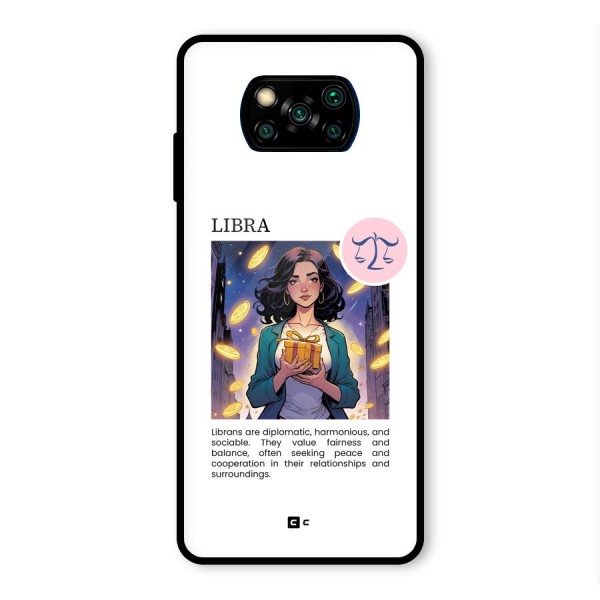 Love Libra Glass Back Case for Poco X3 Pro