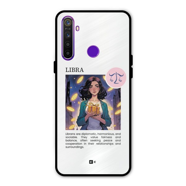 Love Libra Glass Back Case for Realme 5s