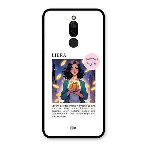 Love Libra Glass Back Case for Redmi 8