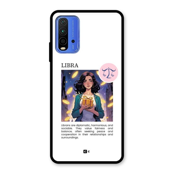 Love Libra Glass Back Case for Redmi 9 Power