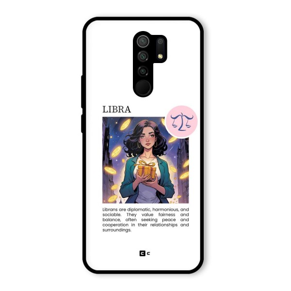 Love Libra Glass Back Case for Redmi 9 Prime