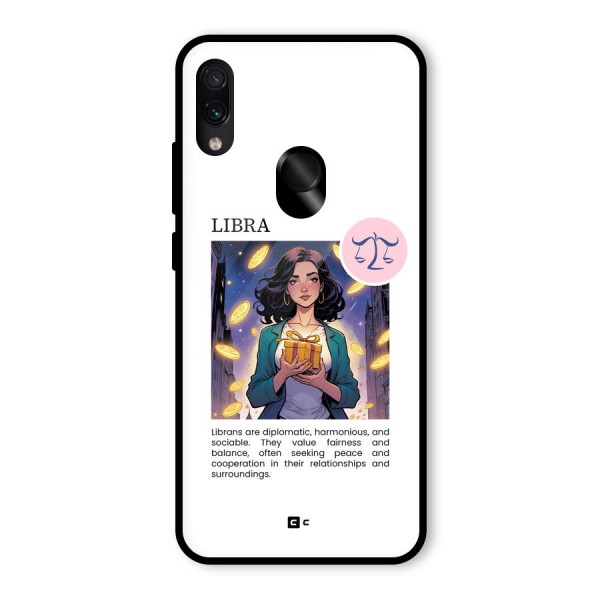 Love Libra Glass Back Case for Redmi Note 7