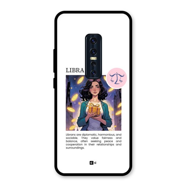 Love Libra Glass Back Case for Vivo V17 Pro