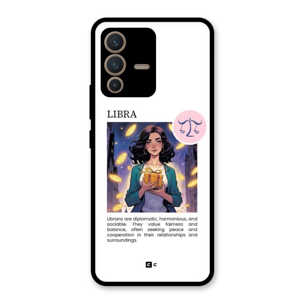 Love Libra Glass Back Case for Vivo V23 5G