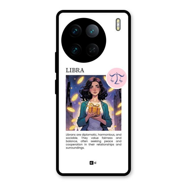 Love Libra Glass Back Case for Vivo X90 Pro