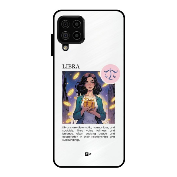 Love Libra Metal Back Case for Galaxy A22 4G