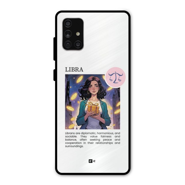 Love Libra Metal Back Case for Galaxy A71