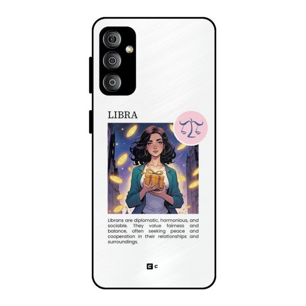 Love Libra Metal Back Case for Galaxy F23