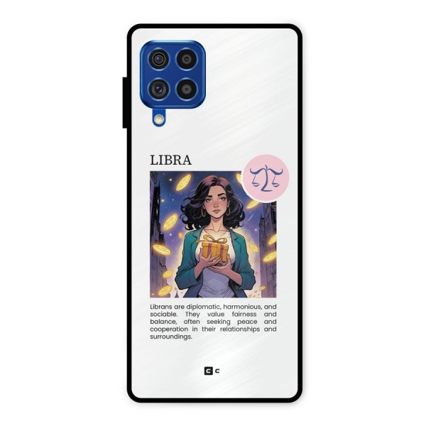 Love Libra Metal Back Case for Galaxy F62