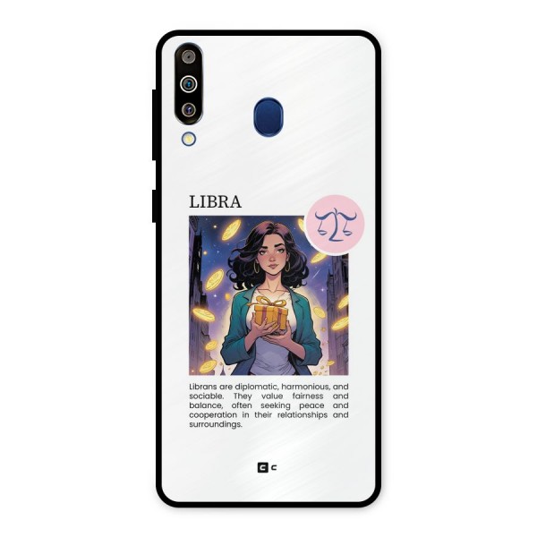 Love Libra Metal Back Case for Galaxy M30