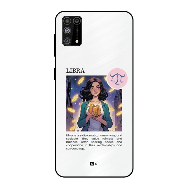 Love Libra Metal Back Case for Galaxy M31