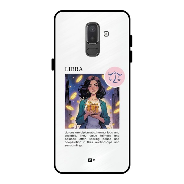 Love Libra Metal Back Case for Galaxy On8 (2018)