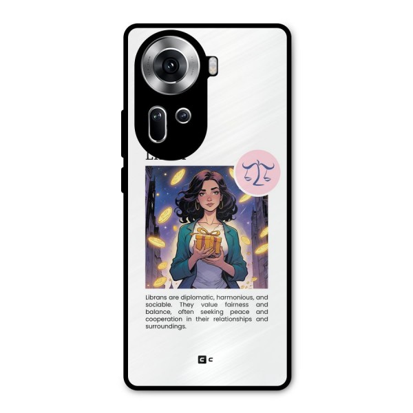 Love Libra Metal Back Case for Oppo Reno11 5G