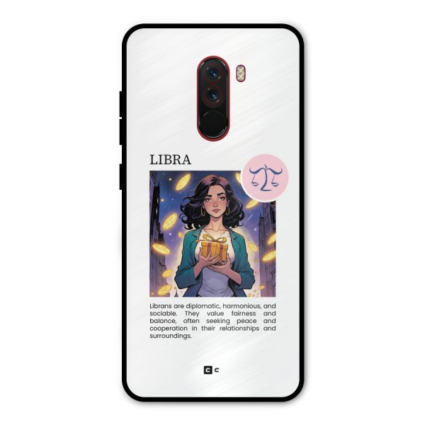 Love Libra Metal Back Case for Poco F1