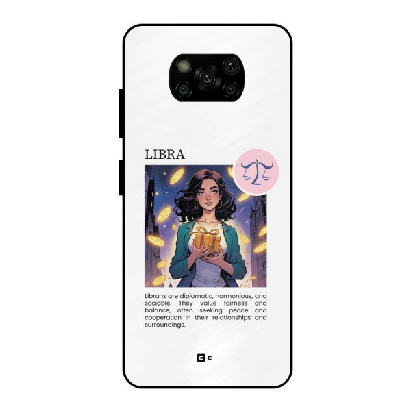 Love Libra Metal Back Case for Poco X3