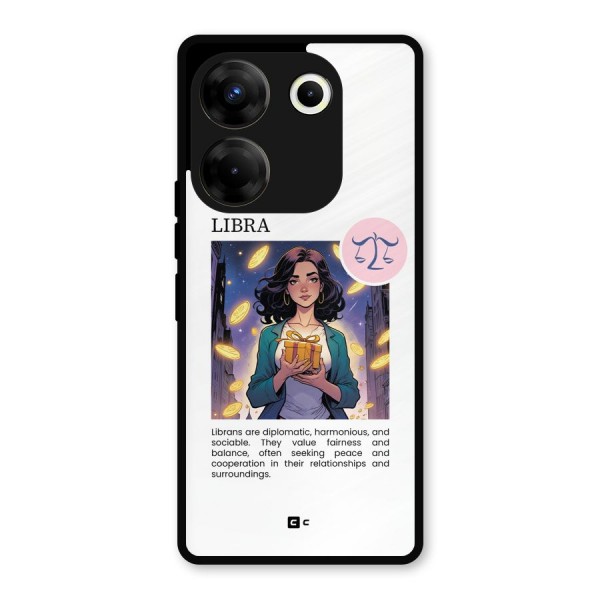 Love Libra Metal Back Case for Tecno Camon 20